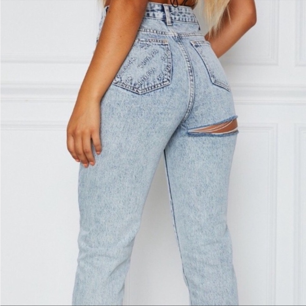 White fox jeans